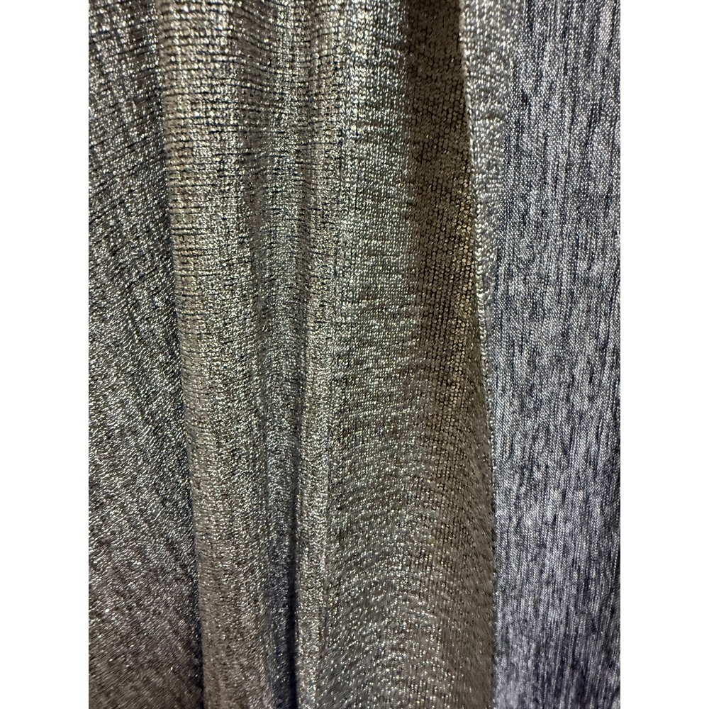 Torrid Metallic Knit Open Front Cardigan Silver Shimmer Plus Size 2 2X NWT NEW - Picture 9 of 10